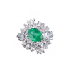 Кольцо  с изумрудом 2,80 ct Light Bluish Green и бриллиантами (38245) №5