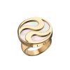 Кольцо Bvlgari Optical Illusion Spinning Yellow Gold & Mother of Pearl (43782) №2