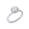 Кольцо  0,88 ct O-P/VS2 Round Cut Diamond & White Gold (43799) №3