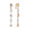 Серьги Virtuti Jewellery Dream Collection Morganite & Diamonds (42554) №2