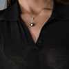 Подвеска Mikimoto 12 мм Black South Sea Pearl & White Gold (41160) №6