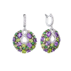 Серьги  Multigemstone White Gold (43306) №2