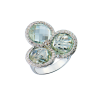 Кольцо  White Gold & Tourmaline & Diamond (43308) №2