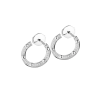 Серьги Hermes White Gold & Diamonds Hoop (40659) №2