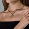 Подвеска Bvlgari Capricorn Zodiac Coin Yellow Gold and Steel (42489) №4