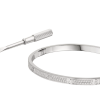 Браслет Cartier Love Small Model Paved Diamonds White Gold N6710817 (36966) №8