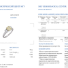 Кольцо  1,56 ct Fancy Intense Yellow/SI2 Radiant Cut Diamond (40631) №4