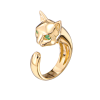 Кольцо  Cat Yellow Gold & Emeralds (41646) №2