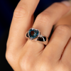 Кольцо Piaget London Blue Topaz White Gold Heart (37548) №5