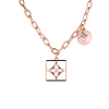 Колье Louis Vuitton B Blossom Monogram Flower Pink Opal & Mother-of-pearl Q94465 (36555) №4