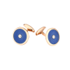 Запонки Faberge Yellow Gold Blue Enamel Diamonds (40227) №2
