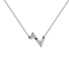 Колье Louis Vuitton Volt Upside Down Pendant, White Gold And Diamonds Q93867 (37331) №2