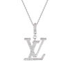 Подвеска  в стиле Louis Vuitton LV Medium Pendant White Gold And Diamonds (43523) №2