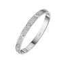 Браслет  в стиле Cartier Love Classic Model , Paved, White Gold (42307) №4