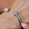 Браслет Piaget Possession White Gold Diamond Open Bangle Bracelet (40347) №5