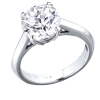 Кольцо  3,02 ct G/VVS2 Round Cut Diamond МГУ (4734) №3