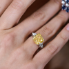Кольцо GIA 7,01 ct Natural Fancy Light Yellow/VS1 Radiant Cut Diamond (40477) №7