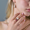 Кольцо Bvlgari Contraire Sapphire Flower & Pearl AN853428 (40688) №6