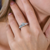 Кольцо  1,70 сt N/VS2 Round Cut Diamond & Princess Cut Diamonds 1,27 ct (40230) №8