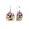 Серьги Hour Passion Jewellery White Gold & Tourmaline & Peridot & Diamond (42450) №2