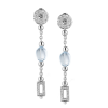 Серьги  White Gold Diamonds & Topaz (38084) №2