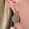 Серьги Tiffany & Co Enchant Fleur Hook Earrings Platinum (40786) №6