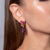 Серьги Bvlgari Diamond Sapphire Amethyst Flower Earrings (36264) №11