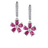 Серьги Massimo Raiteri Ruby & Diamonds Flowers (37228) №3