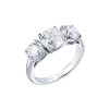 Кольцо GIA с 3 бриллиантами 4,01 ct G/VS2 Round Cut Diamonds (40653) №3