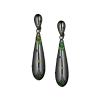 Серьги De grisogono Gocce in blackened white gold with diamonds, sapphires & tsavorites (41012) №4