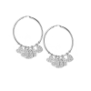 Серьги Dior Diamonds Heart Hoop White Gold (37812) №5