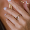Кольцо Cartier C De Tricolor Ring (SIZE 54) (37306) №6