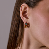Серьги  Multigemstone & Yellow Gold (41686) №5