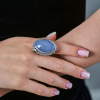 Кольцо Carrera y Carrera Sierpes Maxi White Gold & Chalcedony & Diamonds DA13600 (40628) №6