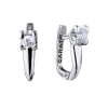 Серьги  0,23 F/SI1 - 0,22 F/SI2 White Gold (36594) №3