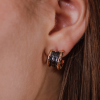 Серьги Bvlgari B.Zero1 Rose Gold & Black Ceramic 347405 (43049) №6