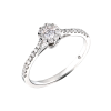 Кольцо Alrosa Diamonds Round Cut Diamonds & White Gold (40561) №2