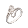 Кольцо  Round Cut Diamonds & White Gold (40355) №2