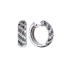 Серьги  Black & White Diamonds & White Gold (43377) №2