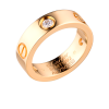 Кольцо Cartier Love 3 Diamond Rose Gold B4087500 (36423) №2