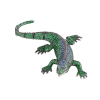 Брошь  Antique Tsavorite & Ruby & Sapphire White Gold Brooch Брошь - Подвеска (41354) №2