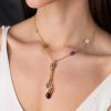 Колье Bvlgari B.Zero1 Multi-Colored Gemstone Yellow Gold (12708) №8
