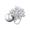 Брошь UTOPIA Pavone White Gold Diamonds & Pearl PVS3BNSS (37640) №4