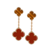 Серьги Van Cleef & Arpels Magic Alhambra 2 Motifs Yellow Gold & Tiger’s Eye & Carnelian VCARN5JR00 (40886) №4