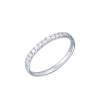 Кольцо  дорожка из 12 бриллиантов 0,09 ct и белого золота 750 пробы (42337) №2