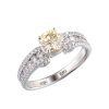 Кольцо  из белого золота 750 пробы с бриллиантами 0,83 ct Q-R/VS1 (36603) №3