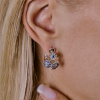 Серьги Mario Panelli FLOWER Blue Sapphire & Diamonds & White Gold (41530) №4