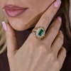 Кольцо Vasily Konovalenko 2,66 ct Emerald & 1,27 ct Diamonds in Yellow Gold (42014) №7