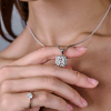Подвеска GIA 2,06 ct E/IF Royal Asscher Cut & Platinum (40676) №7