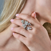 Кольцо RalfDiamonds 3,60 ct G/VS1 Pearl & Marquise Diamonds White Gold RDR (40479) №7